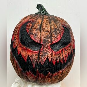 Scary Pumpkin Head Halloween Mask RARE